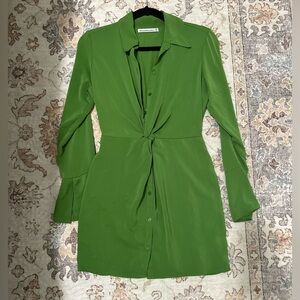 Abercrombie Long Sleeve Satin Mini Dress